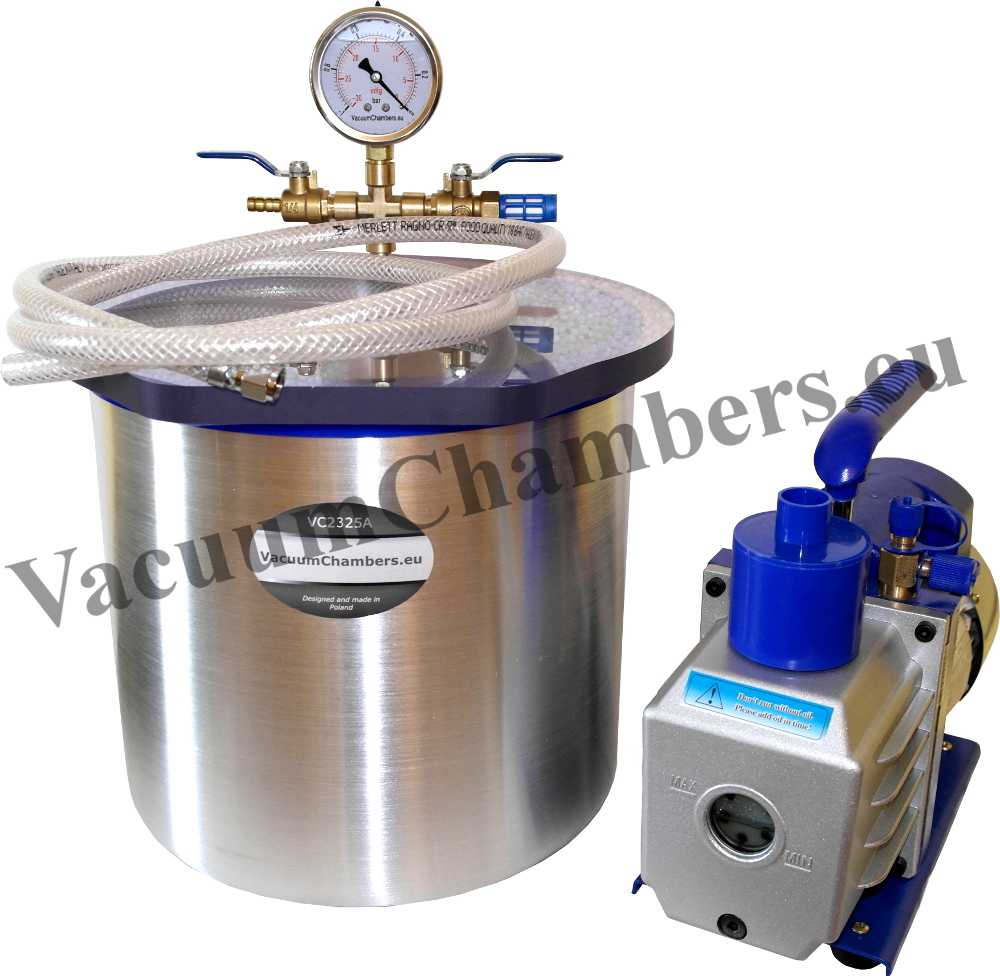 25CM Vacuum Chamber 12.5L + 71l/min Pump Full Set High Quality 1 Year Warranty eBay